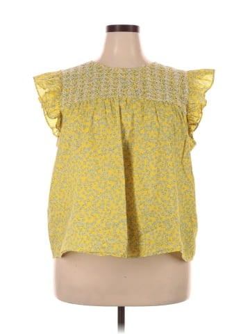 J.Crew Factory Store Short Sleeve Blouse (view 1)