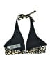 Ganni Animal Print Gold Black Swimsuit Top Size Lg (38B) - photo 2