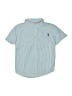 DKNY Stripes Blue Short Sleeve Button-Down Shirt Size 6 - photo 1
