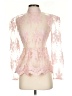 Eilly Bazar 100% Polyester Pink Long Sleeve Blouse Size S - photo 1