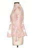 Eilly Bazar 100% Polyester Pink Long Sleeve Blouse Size S - photo 5