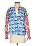 FARM Rio Blue Long Sleeve Blouse Size XXS - photo 1