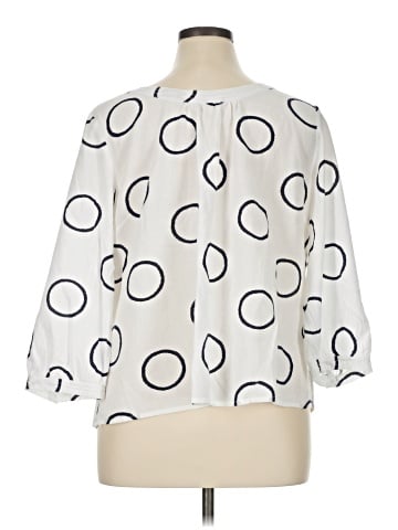 Ethyl 3/4 Sleeve Blouse (view 2)