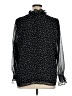 Ann Taylor LOFT 100% Polyester Polka Dots Black Long Sleeve Blouse Size XL - photo 2