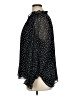 Ann Taylor LOFT 100% Polyester Polka Dots Black Long Sleeve Blouse Size XL - photo 5
