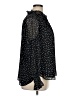 Ann Taylor LOFT 100% Polyester Polka Dots Black Long Sleeve Blouse Size XL - photo 4