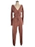 Assorted Brands Solid Brown Tan Jumpsuit Size S - photo 1