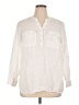 Talbots 100% Linen Ivory 3/4 Sleeve Blouse Size 1X - photo 1