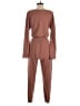 Assorted Brands Solid Brown Tan Jumpsuit Size S - photo 2