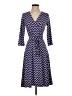Leota Chevron-herringbone Blue Casual Dress Size S - photo 1