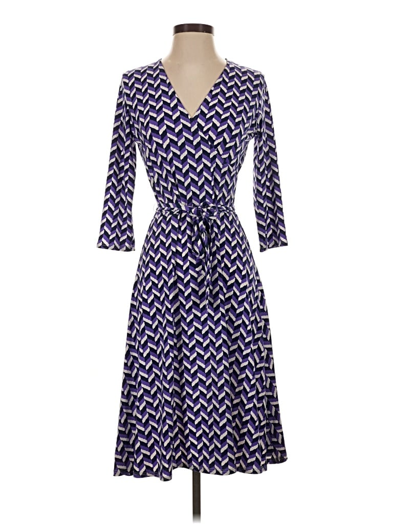 Pre-owned Leota Casual Dress In Blue