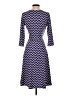 Leota Chevron-herringbone Blue Casual Dress Size S - photo 2