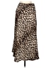 She + Sky 100% Polyester Animal Print Brown Casual Skirt Size M - photo 2