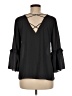 Kaileigh Black 3/4 Sleeve Blouse Size M (estimated) - photo 2