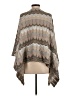 Goddis Chevron-herringbone Gray Poncho Size XS - Sm - photo 2