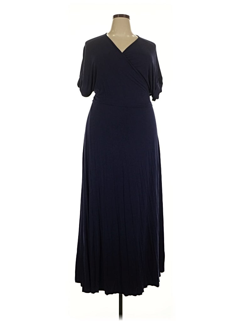 Pre-owned Eloquii Casual Dress In Blue