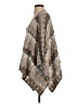 Goddis Chevron-herringbone Gray Poncho Size XS - Sm - photo 5
