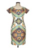 Alexia Admor Print Orange Cocktail Dress Size 6 - photo 1