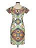 Alexia Admor Print Orange Cocktail Dress Size 6 - photo 2