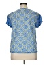 MULTIPLES Blue Short Sleeve Blouse Size XL - photo 2