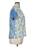 MULTIPLES Blue Short Sleeve Blouse Size XL - photo 4