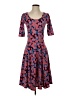 Lularoe Graphic Polka Dots Multi Color Blue Cocktail Dress Size S - photo 1