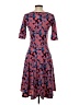 Lularoe Graphic Polka Dots Multi Color Blue Cocktail Dress Size S - photo 2