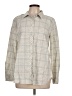 Talbots Houndstooth Gray Long Sleeve Button-Down Shirt Size L - photo 1