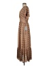 Max Studio 100% Polyester Paisley Brown Casual Dress Size M - photo 5