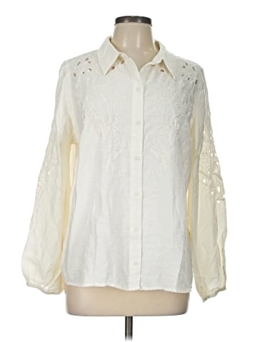 LOGO Long Sleeve Blouse (view 1)