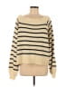 WeWoreWhat Stripes Ivory Pullover Sweater Size L - photo 1