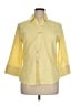Foxcroft 100% Cotton Color Block Yellow 3/4 Sleeve Button-Down Shirt Size 14 - photo 1
