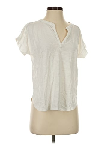 Ann Taylor LOFT Short Sleeve Henley (view 1)