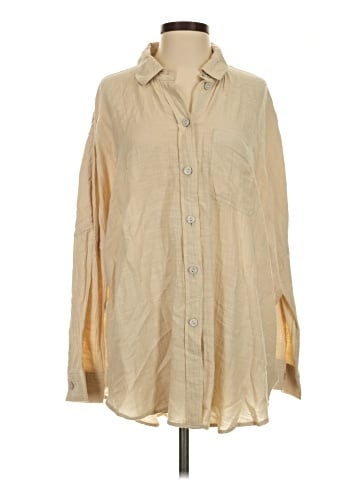 American Eagle Outfitters Long Sleeve Button-Down Shirt (view 1)