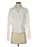 Aqua 100% Cotton Ivory Long Sleeve Blouse Size XS - photo 1