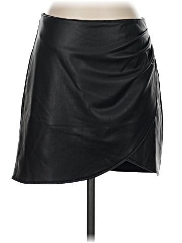 Rewash Faux Leather Skirt (view 1)