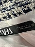 Zara Tweed Blue Blazer Size XS - photo 6