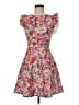 oasis Floral Pink Cocktail Dress Size 8 - photo 1
