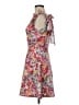 oasis Floral Pink Cocktail Dress Size 8 - photo 5