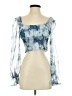 Princess Polly 100% Polyester Blue 3/4 Sleeve Blouse Size 2 - photo 1