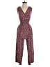 Gap 100% Rayon Hearts Burgundy Purple Jumpsuit Size XS - photo 1