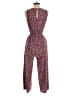 Gap 100% Rayon Hearts Burgundy Purple Jumpsuit Size XS - photo 2