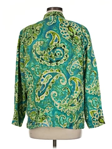 Laura Ashley Long Sleeve Silk Top (view 2)