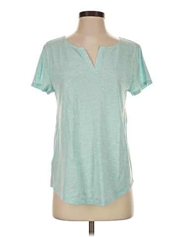 Ann Taylor LOFT Outlet Short Sleeve Henley (view 1)