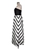 Alfred Sung 100% Polyester Chevron-herringbone Silver Cocktail Dress Size 12 - photo 5