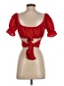 Beginning Boutique Red Short Sleeve Top Size S - photo 2