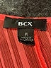 BCX 100% Polyester Orange Pink Short Sleeve Blouse Size M - photo 6