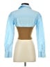 STAUD Color Block Blue Long Sleeve Blouse Size XS - photo 2