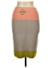 BCBGMAXAZRIA Color Block Tan Gray Casual Skirt Size L - photo 2