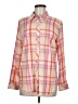 Talbots Plaid Pink Long Sleeve Button-Down Shirt Size M - photo 1